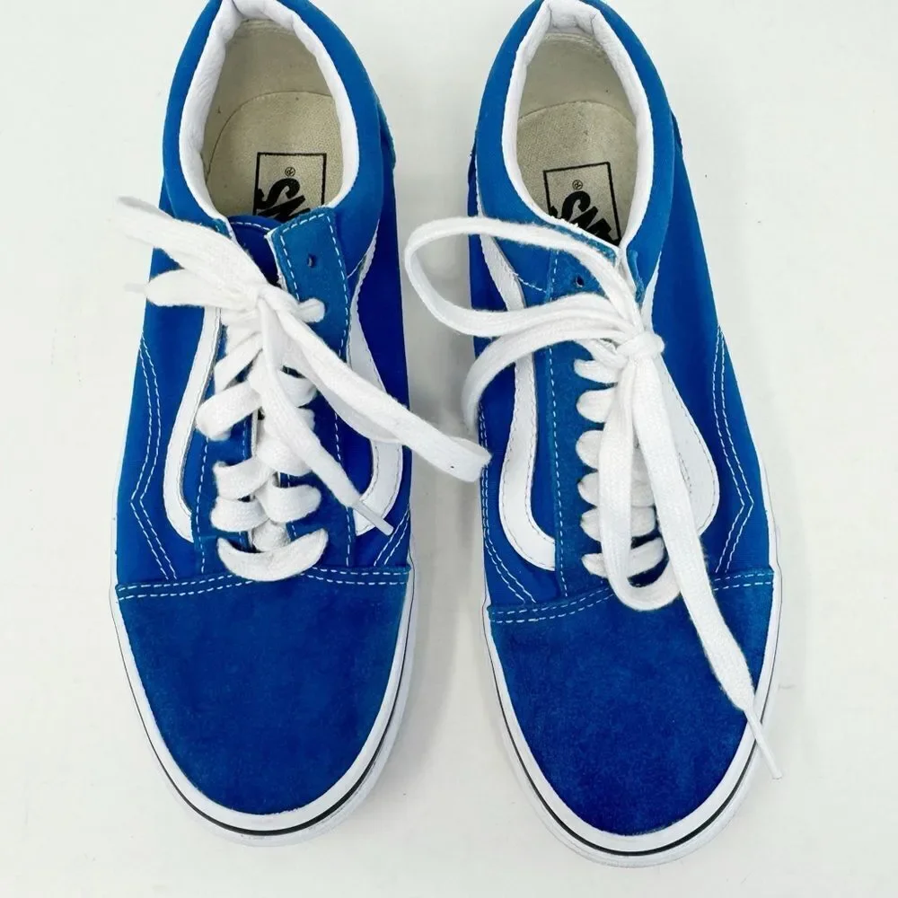 VANS | Blue & White Low Top Lace Up Sneakers Men’s Size 6.5 or Women’s Size 8